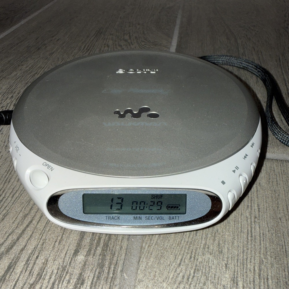 Sony CD Walkman D-EJ368CK  Portable CD Player G-Protection Discman Tested *READ